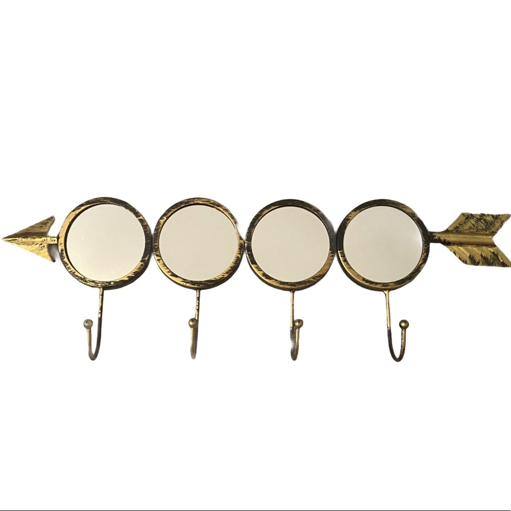 Arrowhead Mirror Jewelry Hooks